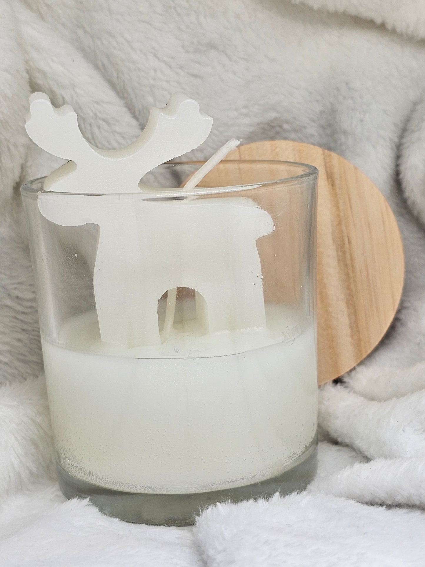 Reindeer Christmas Candle