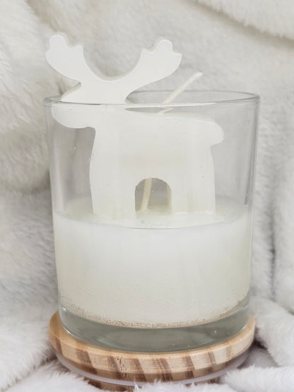 Reindeer Christmas Candle